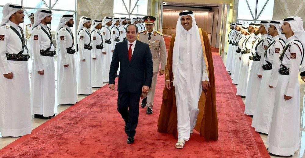 السيسي في زيارة تاريخية إلى قطر