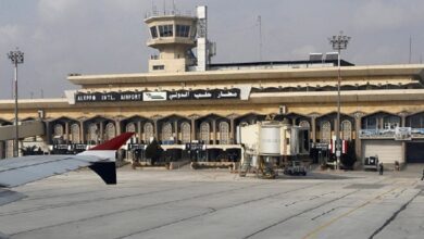 غارات إسرائيلية تستهدف مطار حلب في سوريا