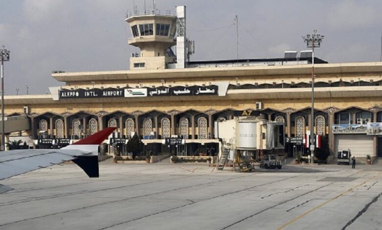 غارات إسرائيلية تستهدف مطار حلب في سوريا