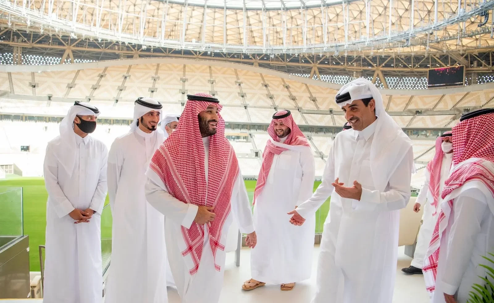 محمد بن سلمان يصل قطر لحضور حفل افتتاح كأس العالم
