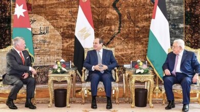 اجتماع مصري أردني فلسطيني للتأكيد على حل الدولتين