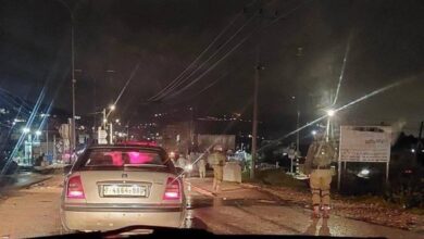 إصابتان إسرائيليتان في عملية دهس على حاجز زعترة جنوبي نابلس