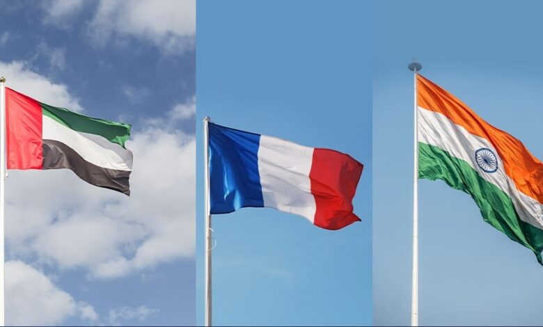 مبادرة تعاون ثلاثي بين الإمارات وفرنسا والهند