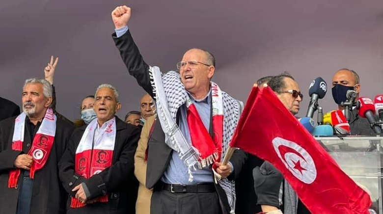 الاتحاد العام للشغل في تونس يندد باعتقال مسؤول نقابي
