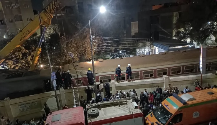 مصر تعلن عن الحصيلة النهائية لحادث قطار قليوب