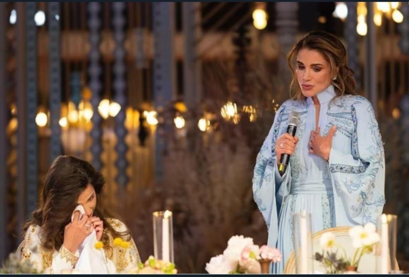 كلمات الملكة رانيا بمناسبة زفاف ابنها: وعدت ووفيت